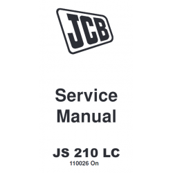 JCB instrukcje napraw + schematy + DTR: JCB Koparki JS210LC  od 2001r. - 2008r. instrukcja naprawy